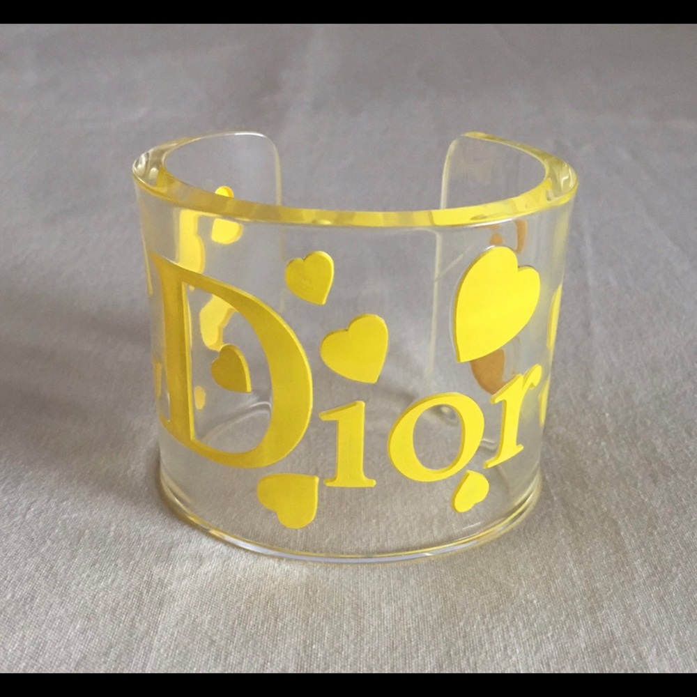 Authentic Dior Lucite Cuff Bracelet